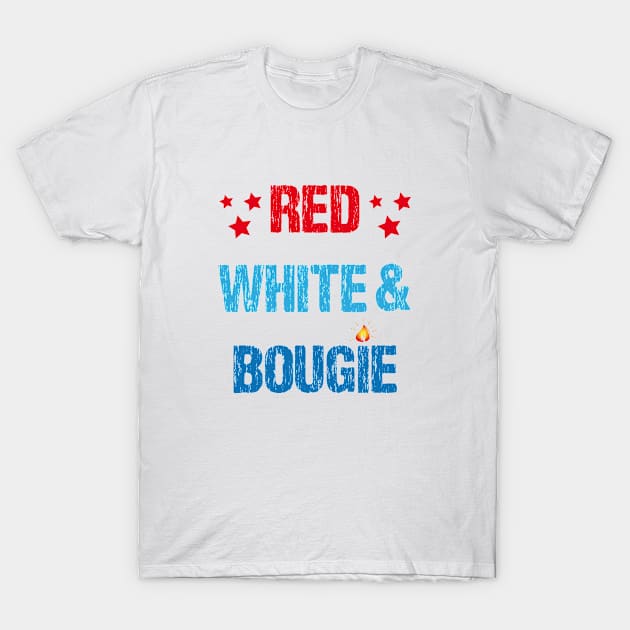 red white and bougie T-Shirt by bisho2412